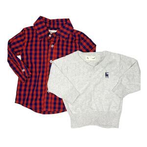 Beetle and Thread Sweater and Button Down Size 6-9 Months